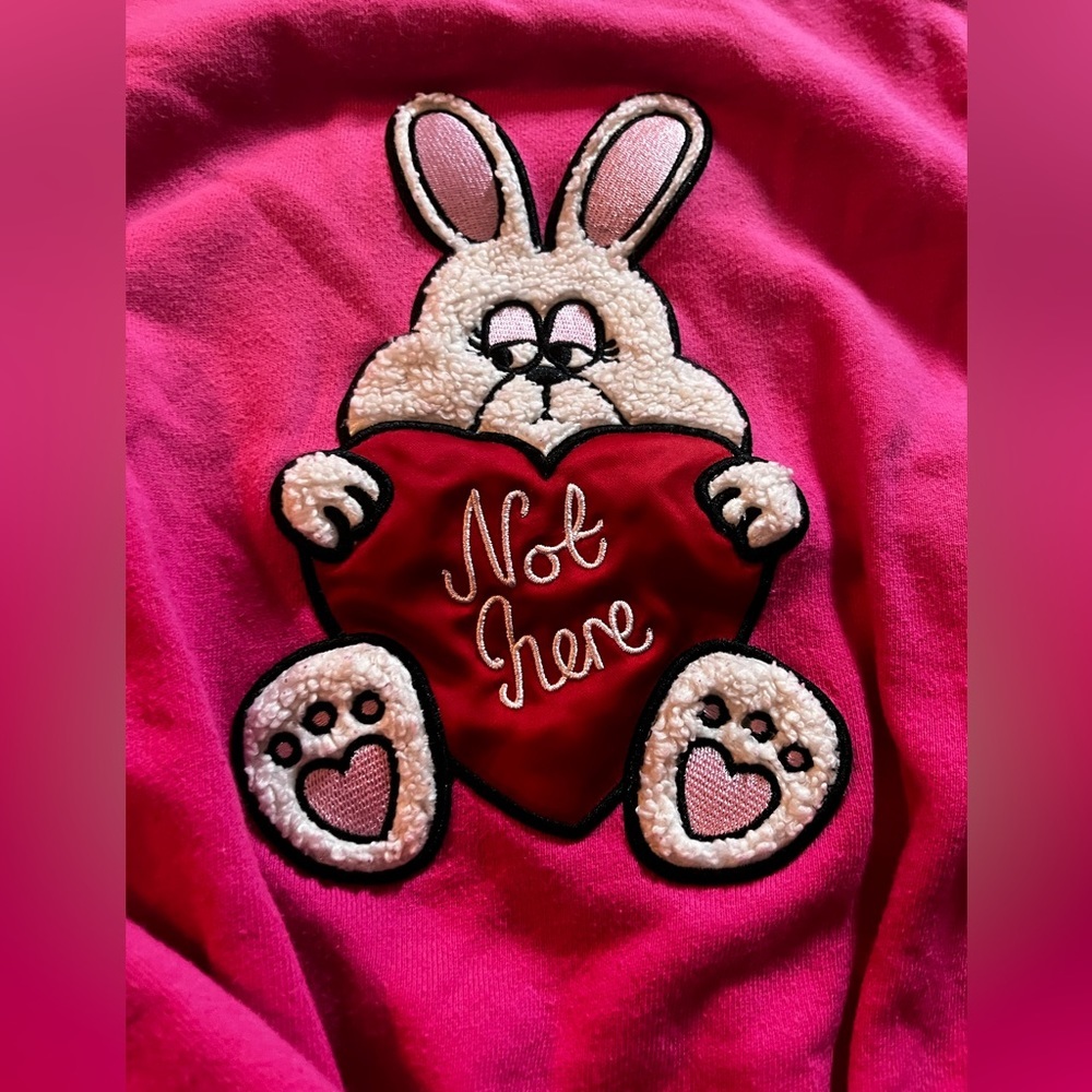 Dolls Kill X Lazy Oaf Rabbit Not Here Sweatshirt … - image 4